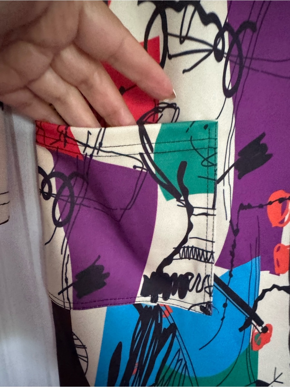 ShejoinSheenjoy Abstract Multi-Color Shift Dress - Picture 3 of 7